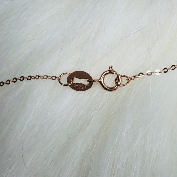 SOLID 18K GOLD DANCING HEART NECKLACE - Picture 9 of 16